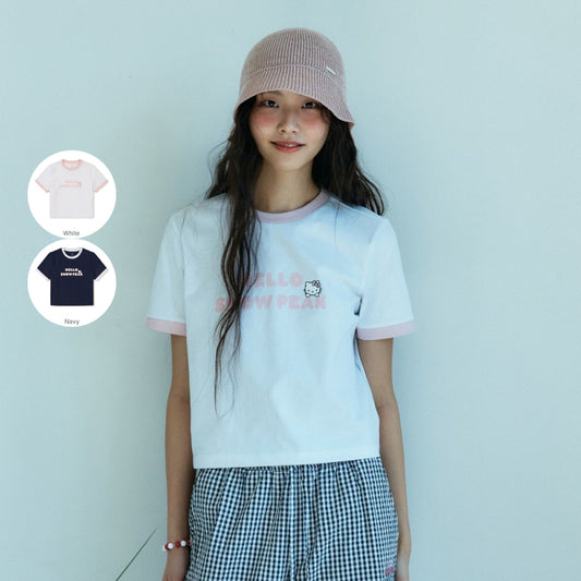 聯名款【WE ARE】韓國Snow Peak X Hello Kitty短袖T恤S25MWFTS81