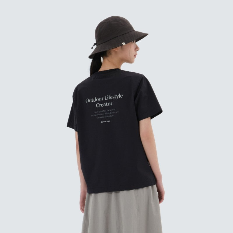 女款【WE ARE】韓國snow peak THIN TECH 尼龍纖維 短袖T恤S25MWSTS33