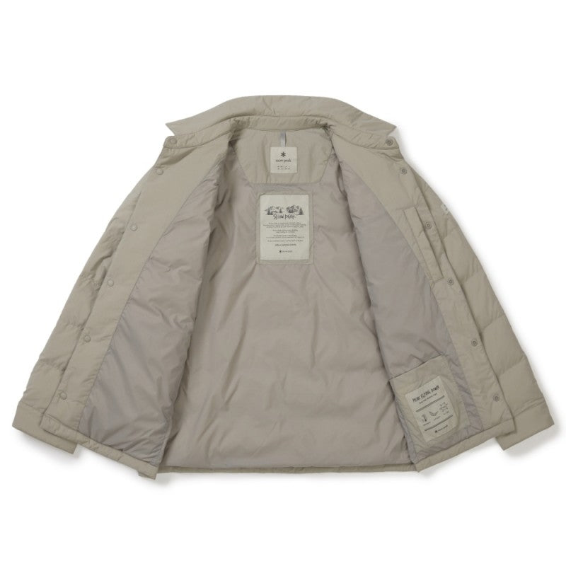 男款【WE ARE】韓國snow peak雪峰翻領薄羽絨夾克 S25WMGDJ52