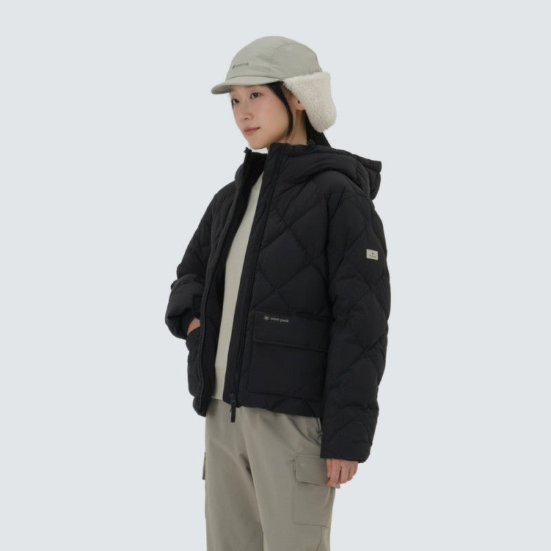 女款【WE ARE】韓國snow peak雪峰 菱格連帽鴨絨外套S25WWGDJ45