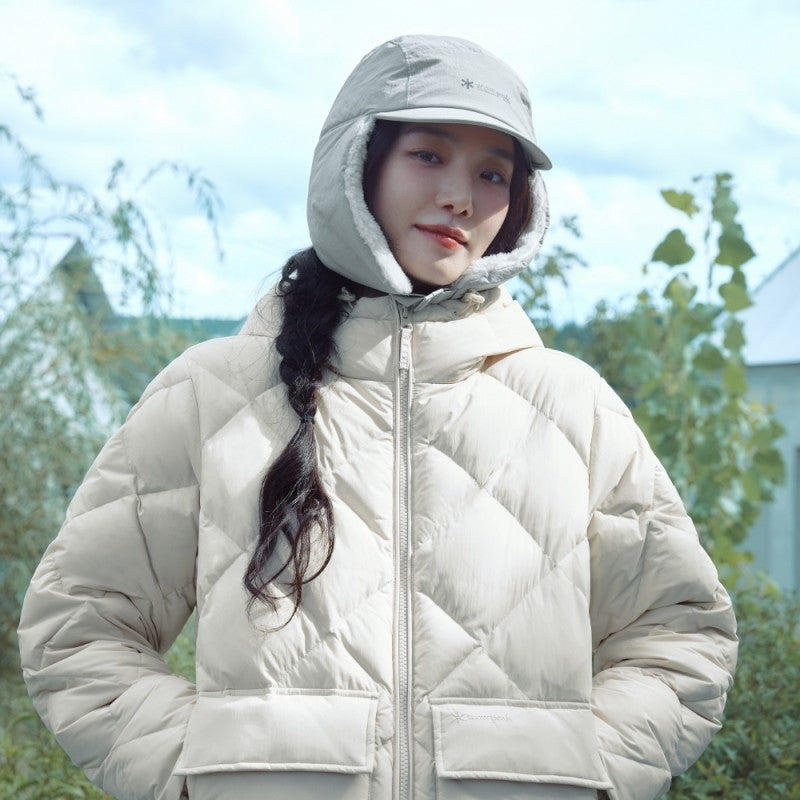 女款【WE ARE】韓國snow peak雪峰 菱格連帽鴨絨外套S25WWGDJ45