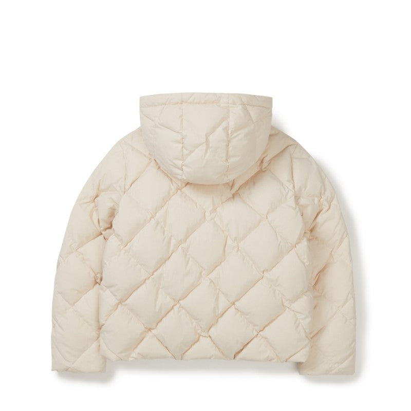 女款【WE ARE】韓國snow peak雪峰 菱格連帽鴨絨外套S25WWGDJ45