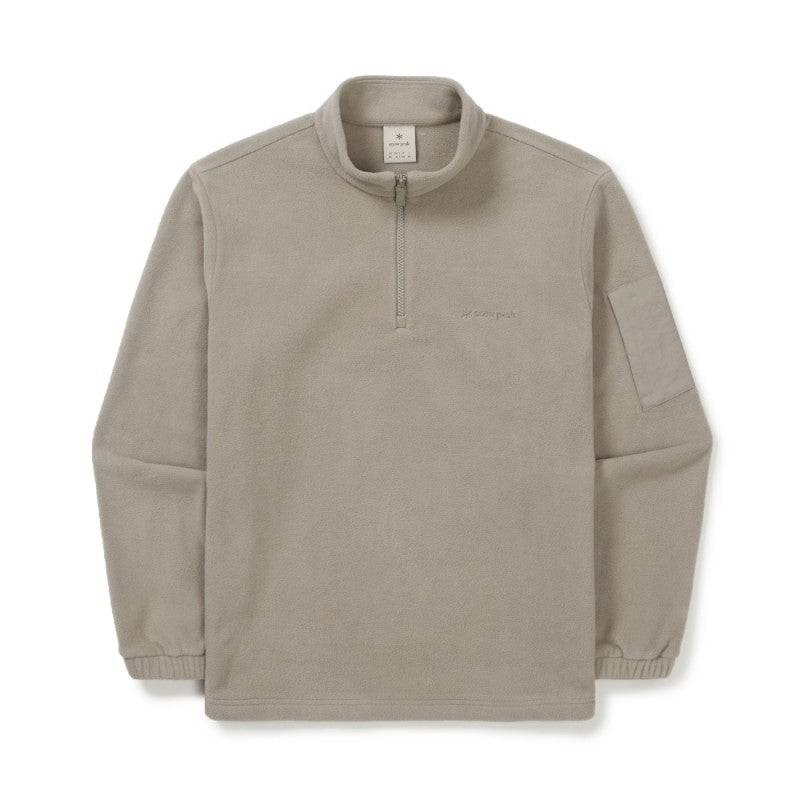 男款【WE ARE】韓國snow peak雪峰半拉鏈異材質抓絨上衣S25WMFZT74