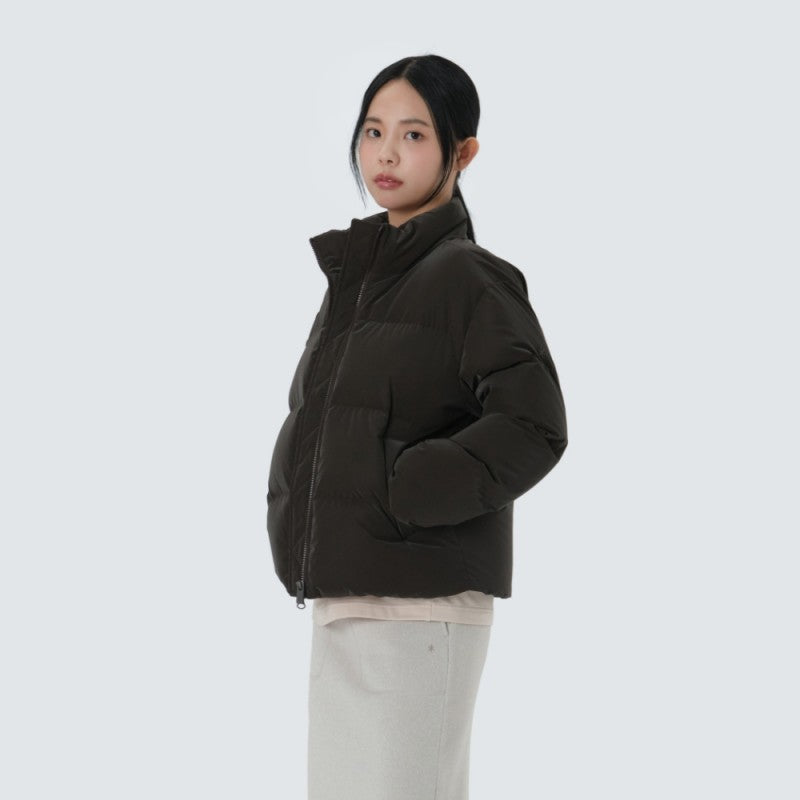 女款【WE ARE】韓國snow peak雪峰 立領光澤感鴨絨外套S25WWTDJ29