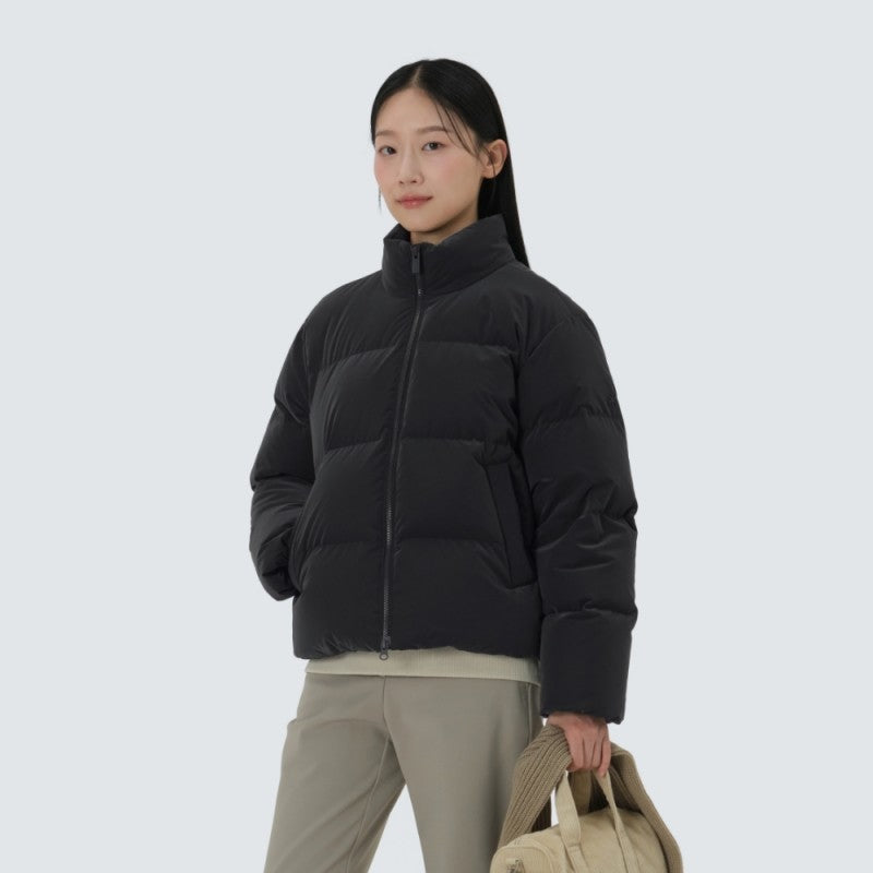 女款【WE ARE】韓國snow peak雪峰 立領光澤感鴨絨外套S25WWTDJ29