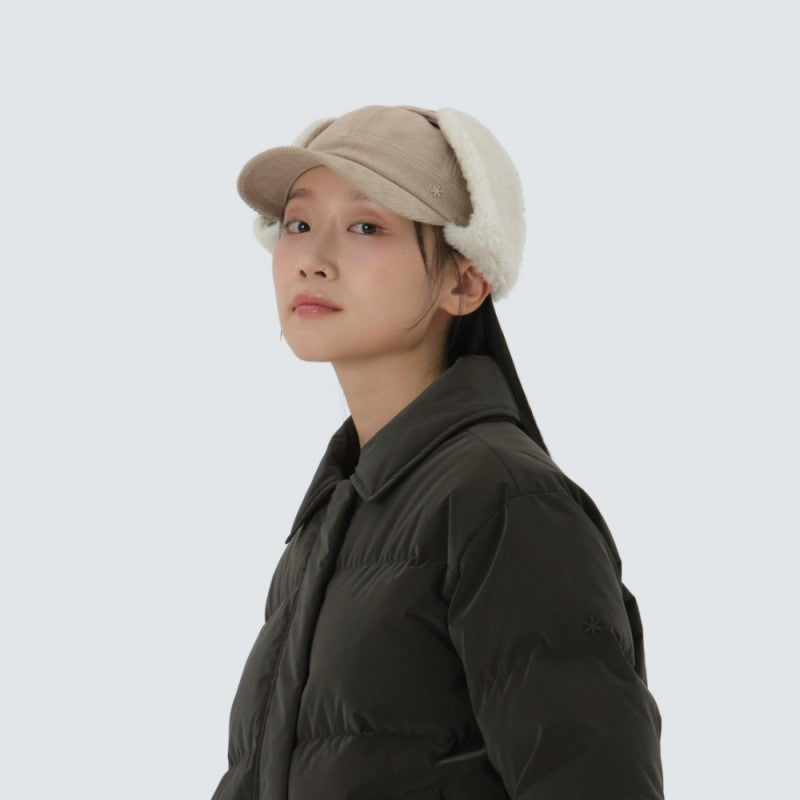 【WE ARE】韓國snow peak雪峰休閒燈芯絨護耳帽S25WWFCP60