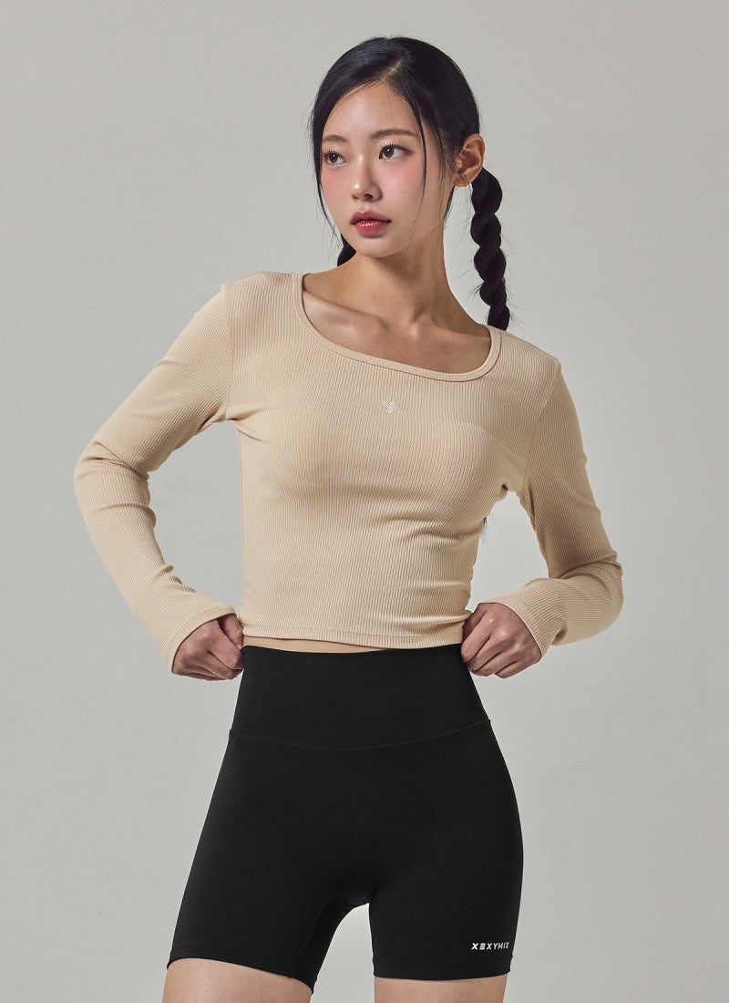 大茜選品【WE ARE】韓國Xexymix 女款短版方領針織衫 XFK3TL1118