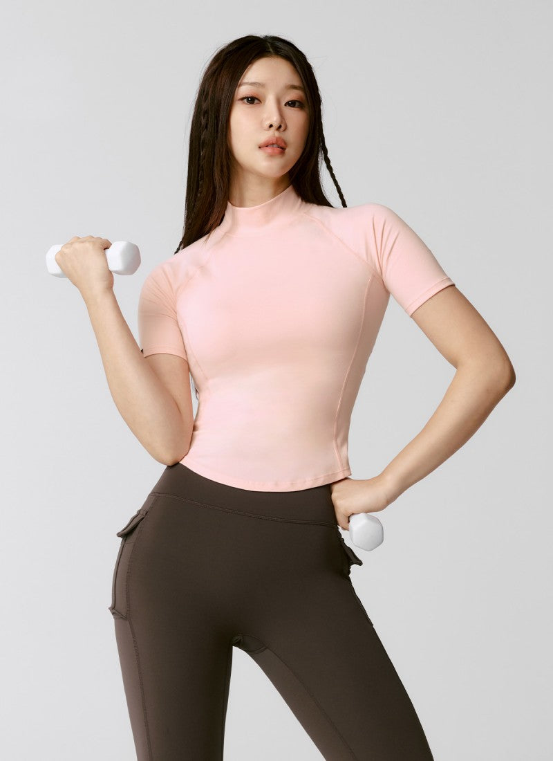 兩件＄1300！大茜選品【WE ARE】韓國Xexymix 女款立領短袖打底上衣 XWFST04J3