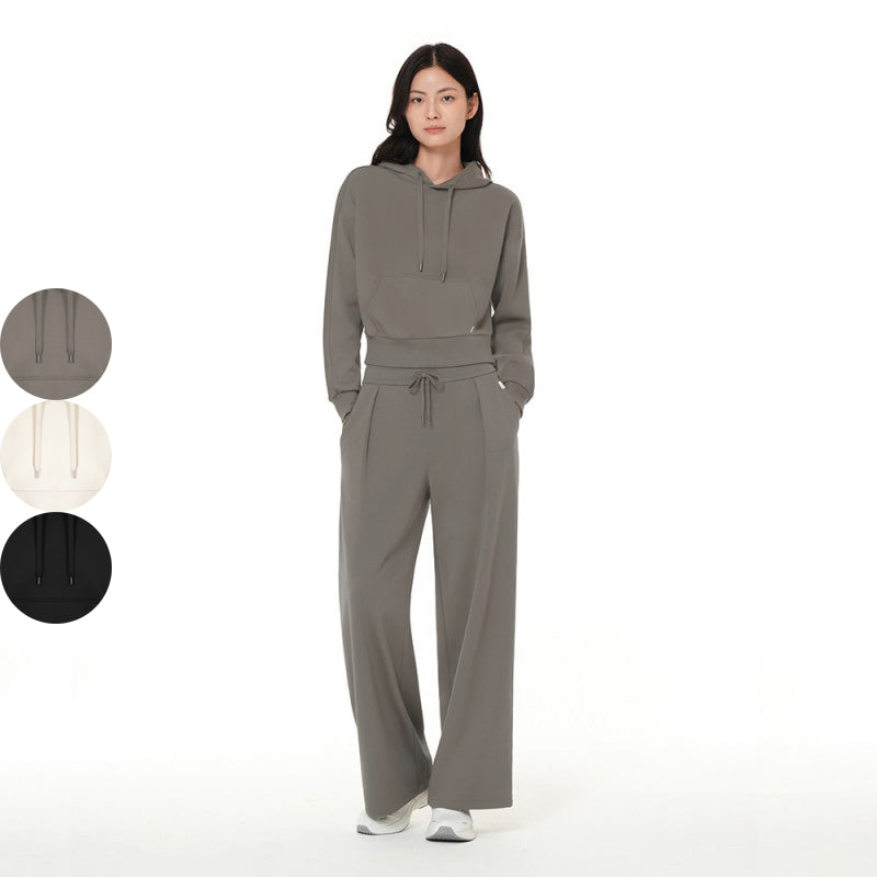 【WE ARE】韓國Andar連帽大學T衛衣+休閒褲=兩件套套裝ANDAR15384