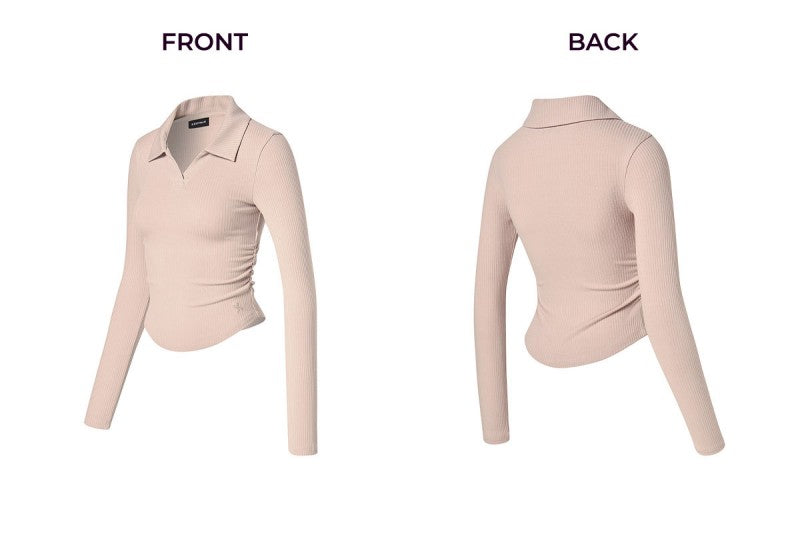 大茜選品【WE ARE】韓國Xexymix翻領長袖針織衫XFK3QL1101