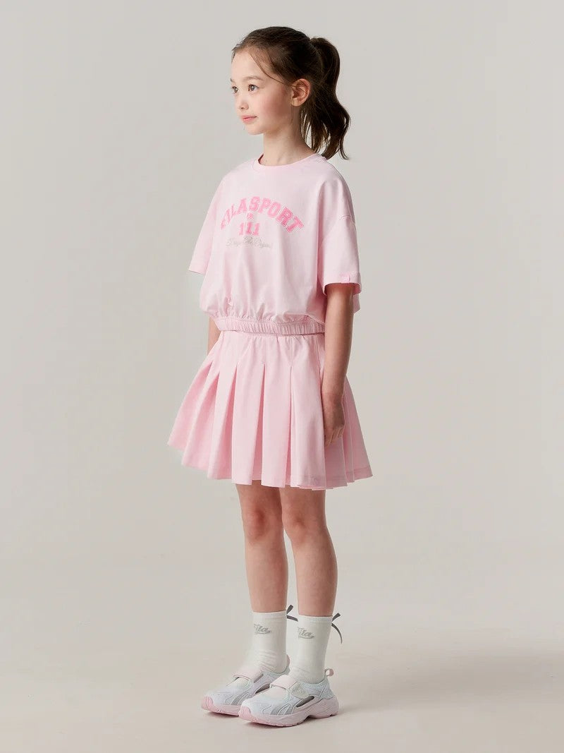 【WE ARE】韓國FILA KIDS短袖+短裙套裝FK262FS07G001