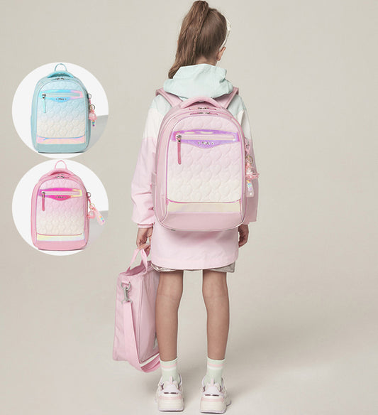 【WE ARE】韓國FILA KIDS 愛心壓紋漸層後背包 FK3BEF5003F