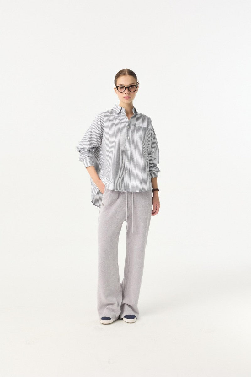 黑五限時折扣【WE ARE】韓國DONTBELATE條紋長袖襯衫20251101-12