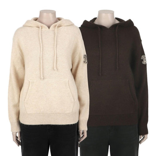 女款【WE ARE】韓國JEEP休閒針織連帽套頭上衣JQ4KTF301