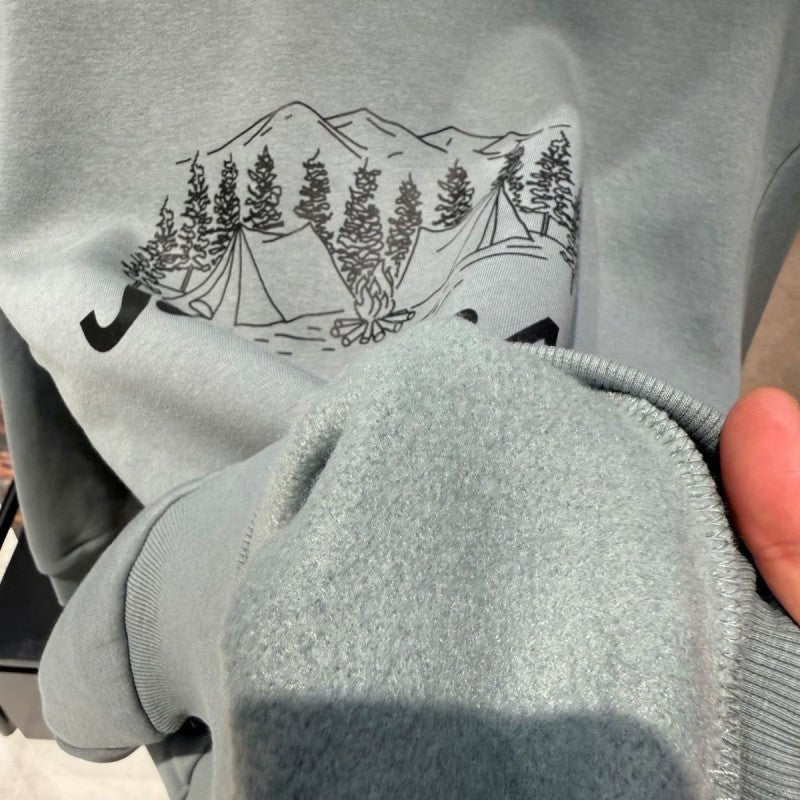 【WE ARE】韓國JEEP圓領大學T衛衣JQ0TSU884