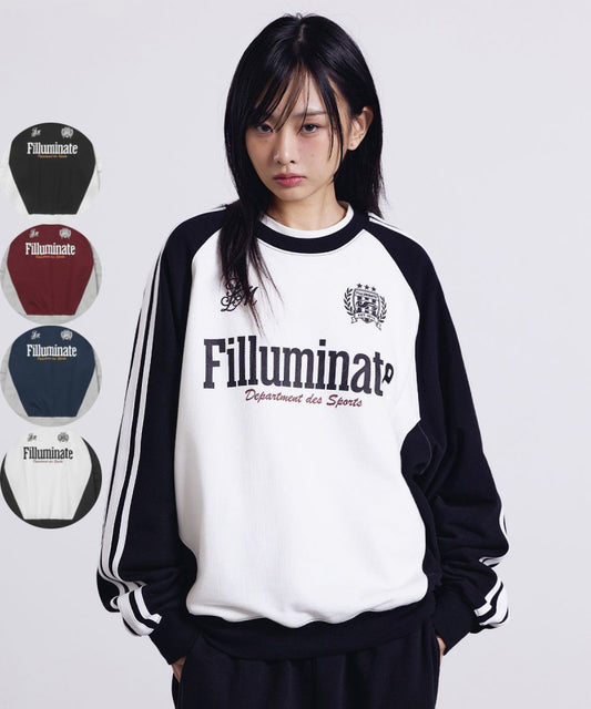 限時折扣【WE ARE】韓國FILLUMINATE大學T衛衣FBESUTM087