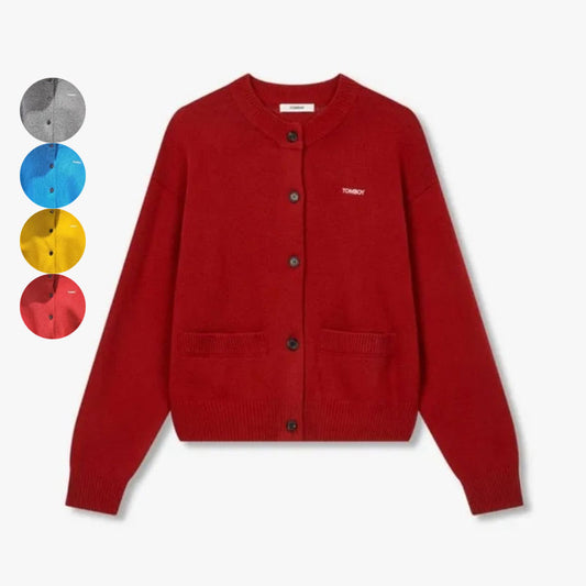 【WE ARE】韓國Studio Tomboy 46%羊毛圓領針織外套9106151101