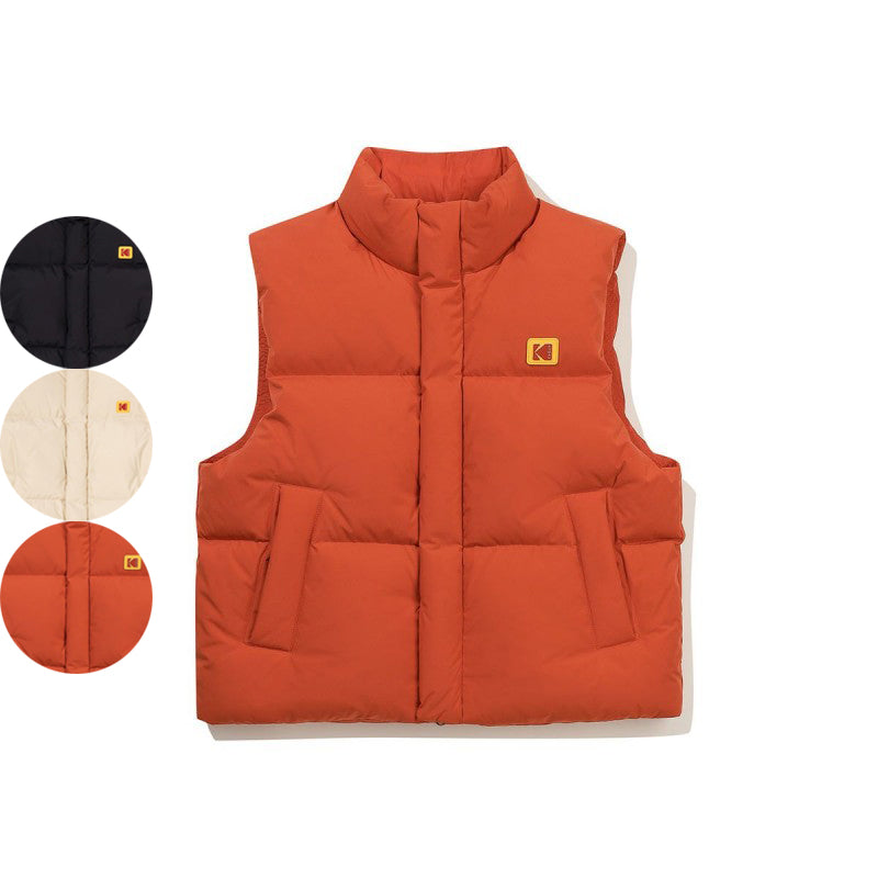 【WE ARE】韓國KODAK柯達 鴨絨立領羽絨背心 K5423EDV97