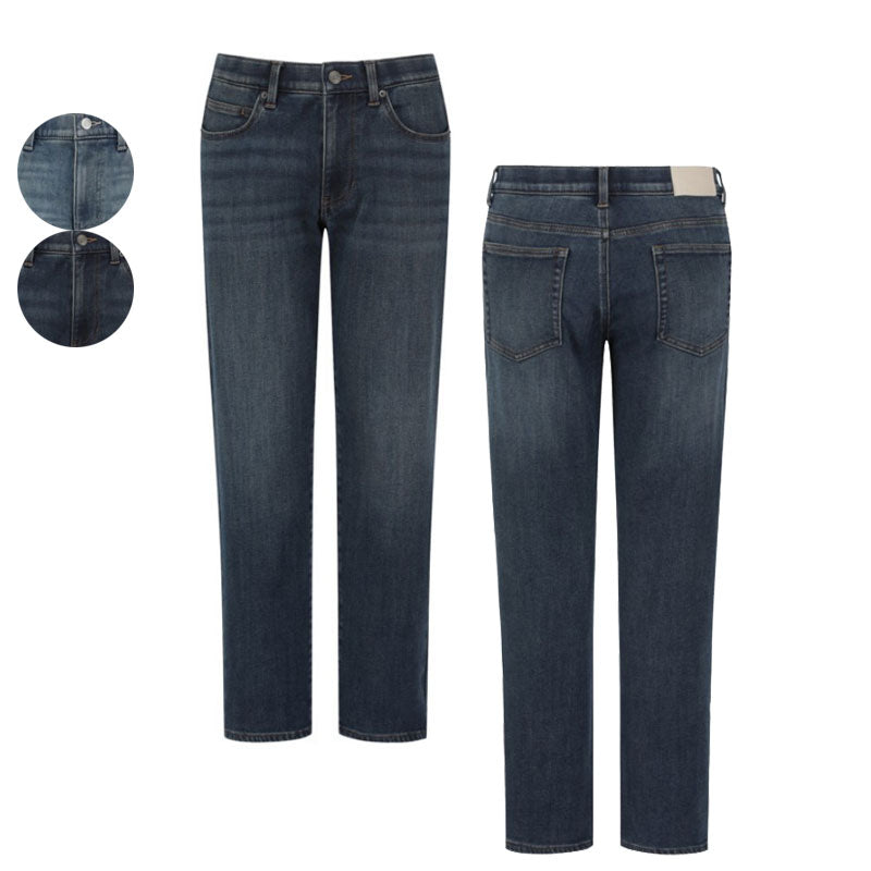 男款【WE ARE】韓國POLHAM加絨保暖錐形牛仔褲PHF4DP1036