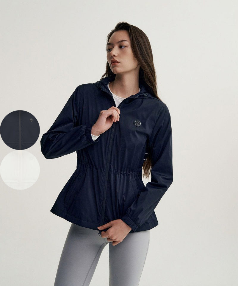 【WE ARE】韓國SERGIO TACCHINI 女款 連帽縮腰防風外套 TWWJ70444
