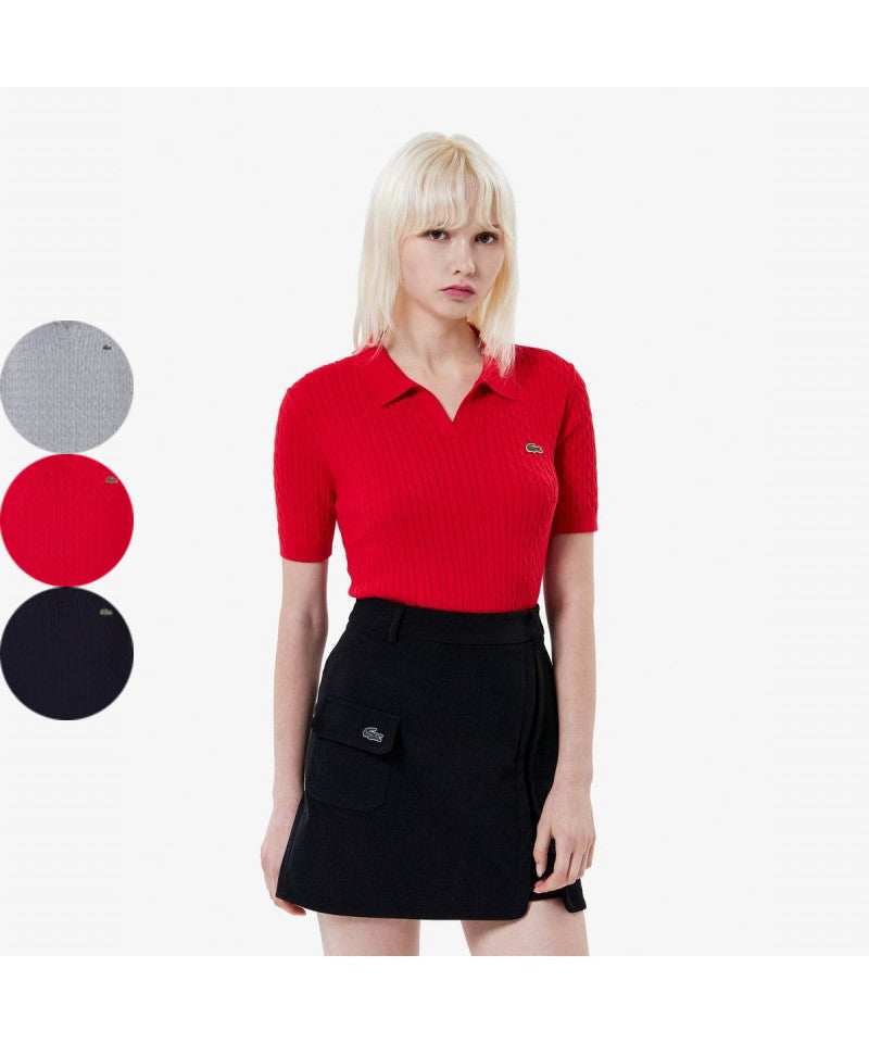 女款【WE ARE】韓國LACOSTE鱷魚POLO衫T恤PF025E55N
