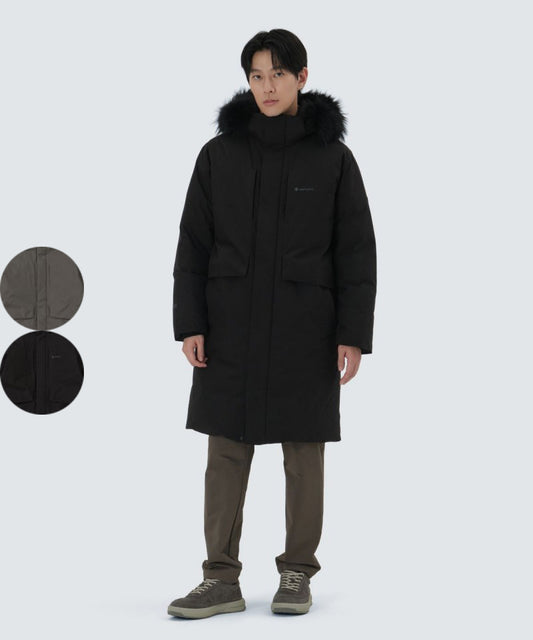 【WE ARE】韓國snow peak雪峰長款連帽鵝絨羽絨服外套S25WMPDJ06