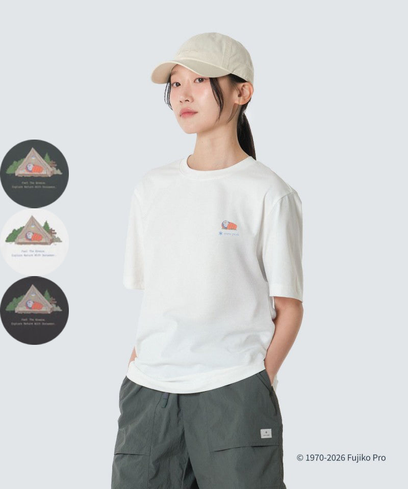 哆啦A夢聯名款 男女同款【WE ARE】韓國snow peak雪峰休閒短袖T恤S26MUFTS94