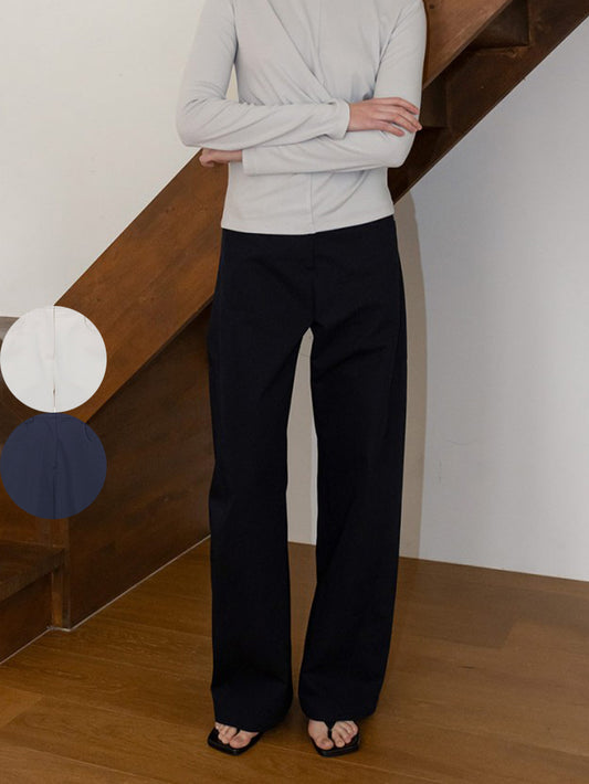 【WE ARE】韓國Loeuvre休閒直筒寬褲SW6SL6780