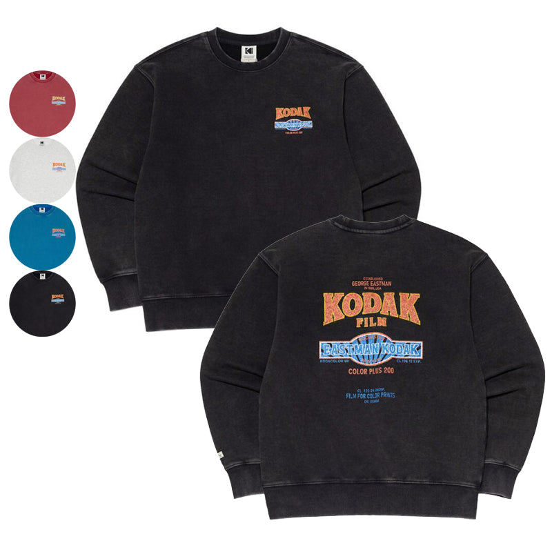 中性款【WE ARE】韓國KODAK柯達布標刷舊大學T K6123LFSO1