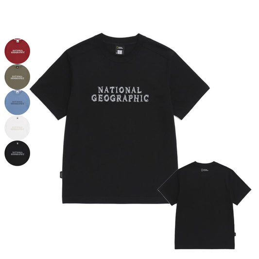 男女同款【WE ARE】韓國國家地理休閒短袖T恤N265UTS020