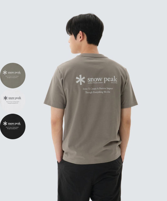 【WE ARE】韓國snow peak雪峰休閒短袖T恤S26MMFTS62