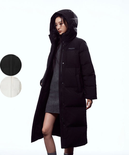 【WE ARE】韓國Discovery長款連帽羽絨服外套DWDJ8F056