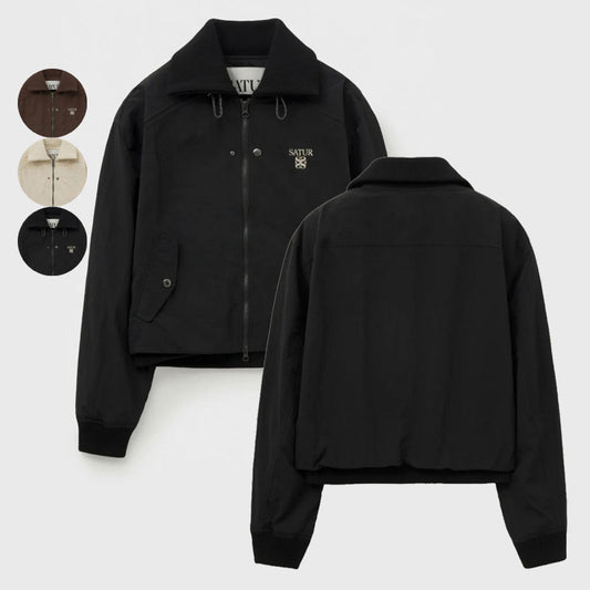 女款【WE ARE】韓國Satur休閒拉鏈外套SA253WJK04