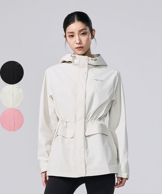 女款【WE ARE】韓國Discovery休閒中長款防風衣外套DWWJ4C061