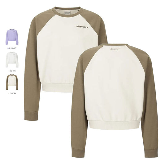 女款【WE ARE】韓國Discovery修身大學T衛衣DWMT44061