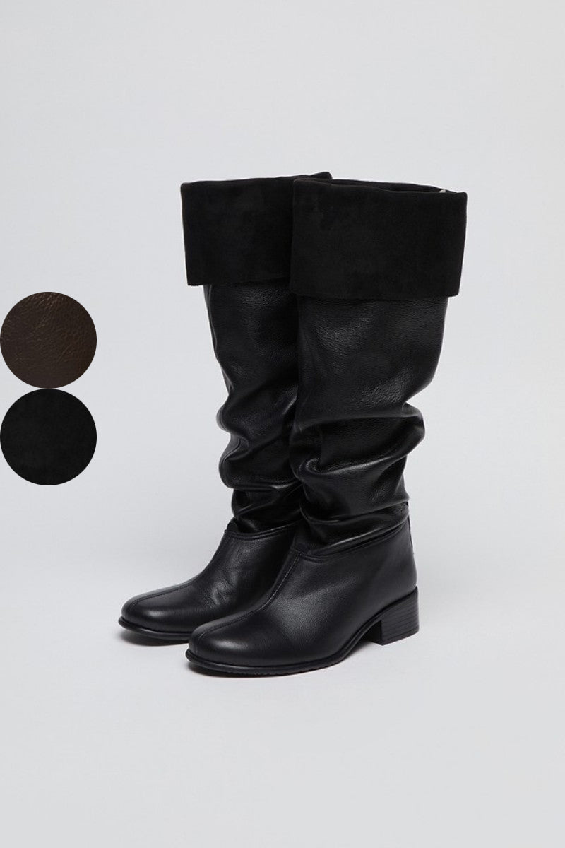【WE ARE】韓國Archivepke [EXCLUSIVE] Slouch boots 長筒靴子OK3BX26251