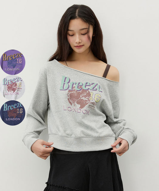 大茜自留【WE ARE】韓國CITYBREEZE 美式落肩大學T CTI1SW02