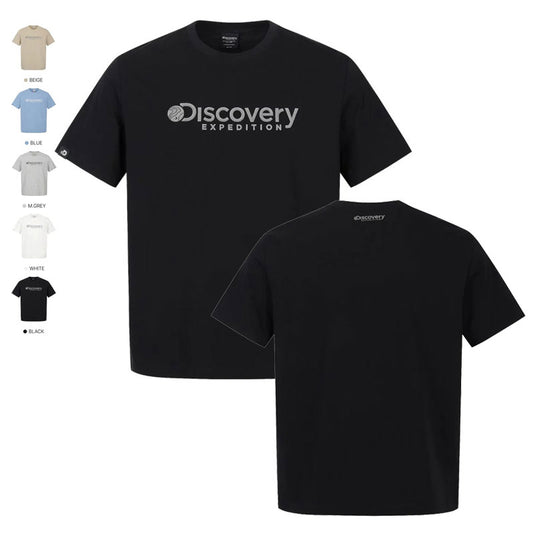 男款【WE ARE】韓國Discovery經典大logo短袖T恤DMRS71063