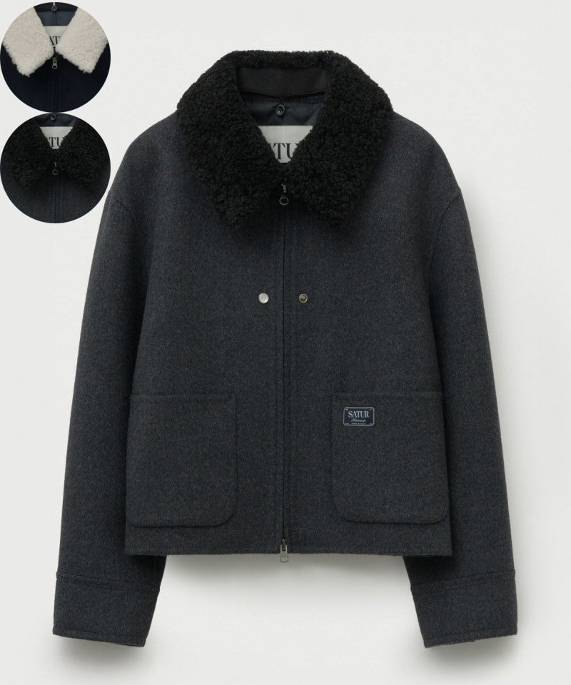 女款【WE ARE】韓國Satur呢子外套SA253WJK07