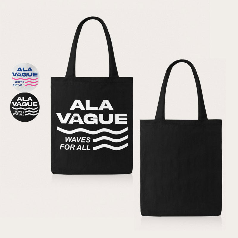 【WE ARE】韓國ALAVAGUE休閒手提包購物袋웨이브 에코백 M