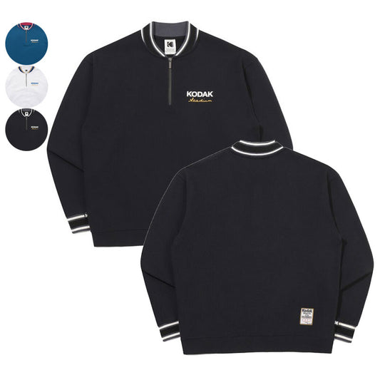 【WE ARE】韓國KODAK柯達半拉鏈領大學T衛衣K6123LFSC1