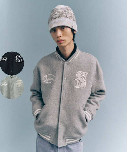 男女同款【WE ARE】韓國Satur棒球服外套SA243UJK02