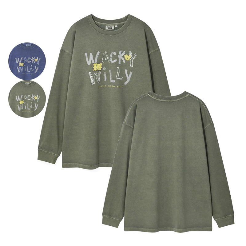【WE ARE】韓國wacky Willy水洗長袖T恤 WA2503LT13