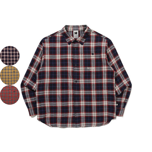 【WE ARE】韓國KODAK柯達格紋襯衫K6123LWT22