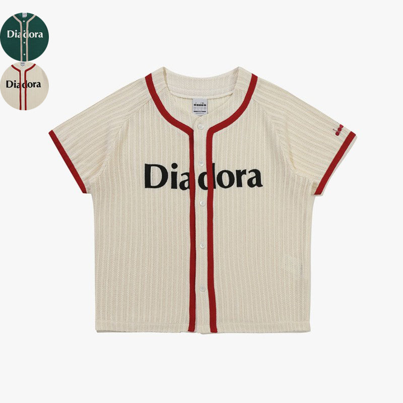 【WE ARE】韓國Diadora短袖開衫上衣D6123LJK41