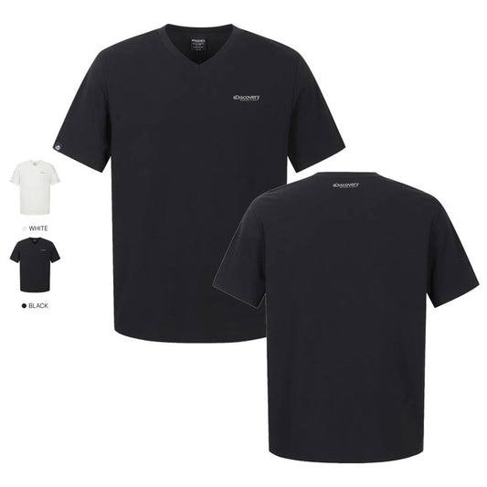 【WE ARE】韓國Discovery休閒V領短袖T恤DXRS77063