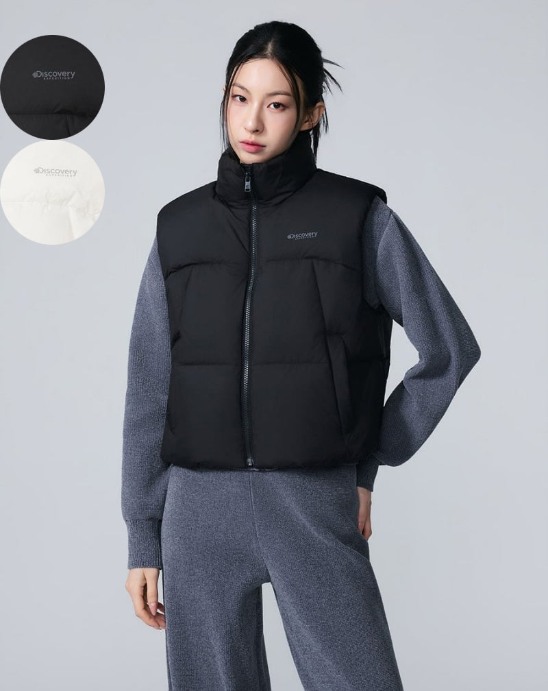 女款【WE ARE】韓國Discovery休閒羽絨服背心外套DWDV91066
