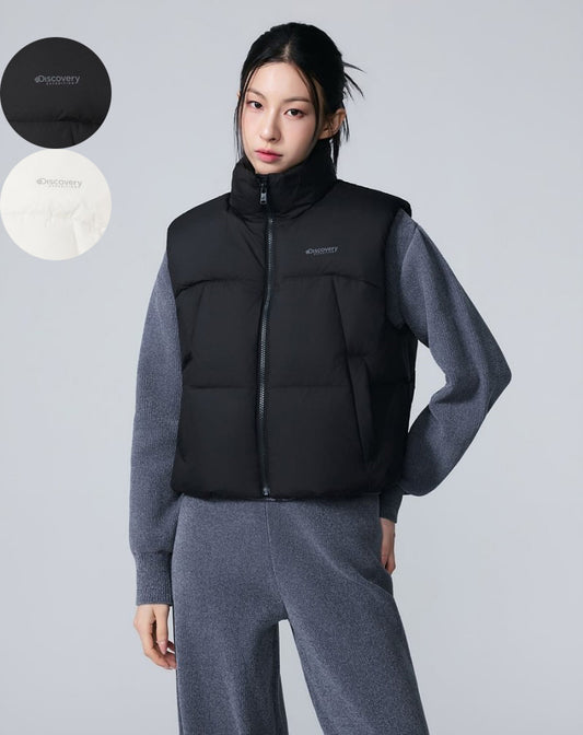 女款【WE ARE】韓國Discovery休閒羽絨服背心外套DWDV91066