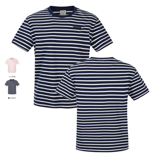 女款【WE ARE】韓國Discovery休閒條紋短袖T恤DWRS7F063