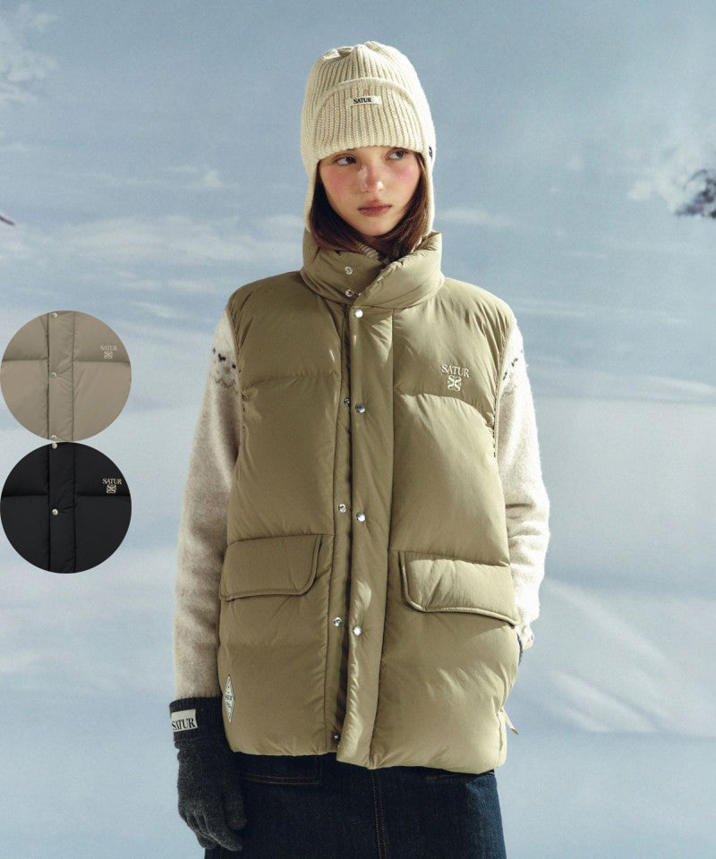 男女同款【WE ARE】韓國Satur鴨絨馬甲背心SA254UDW09